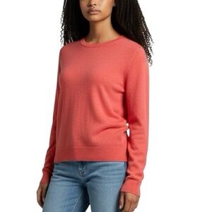 Woman Tahari  100%  Cashmere Sweater Pink Sz M